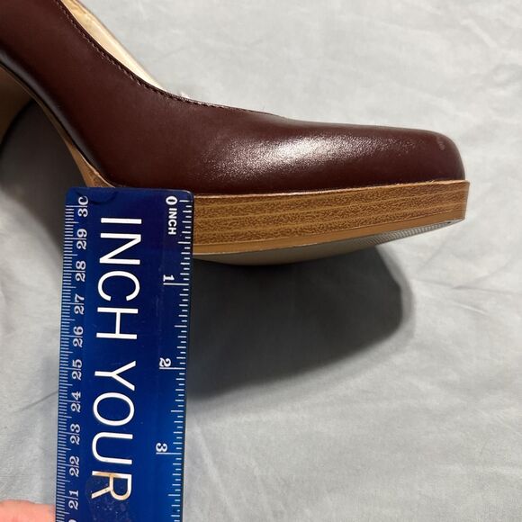 Mossimo Women's Size 9 Burgundy high heels shoes New 2000's Y2k footwear - Picture 7 of 8